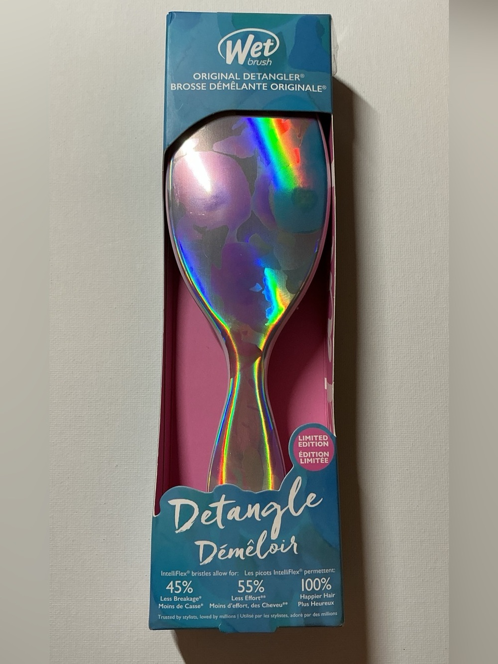 Wet Brush Detangle Limited Edition - Watercolor Floral Design
